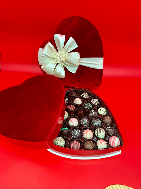 Large Heart Shaped Red Box
