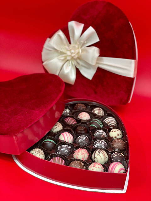 Large Heart Shaped Red Box
