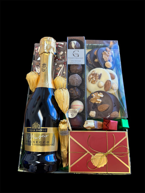 Holiday Wine and Chocolate box
