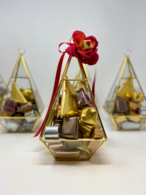 Geometric Chocolate Planter