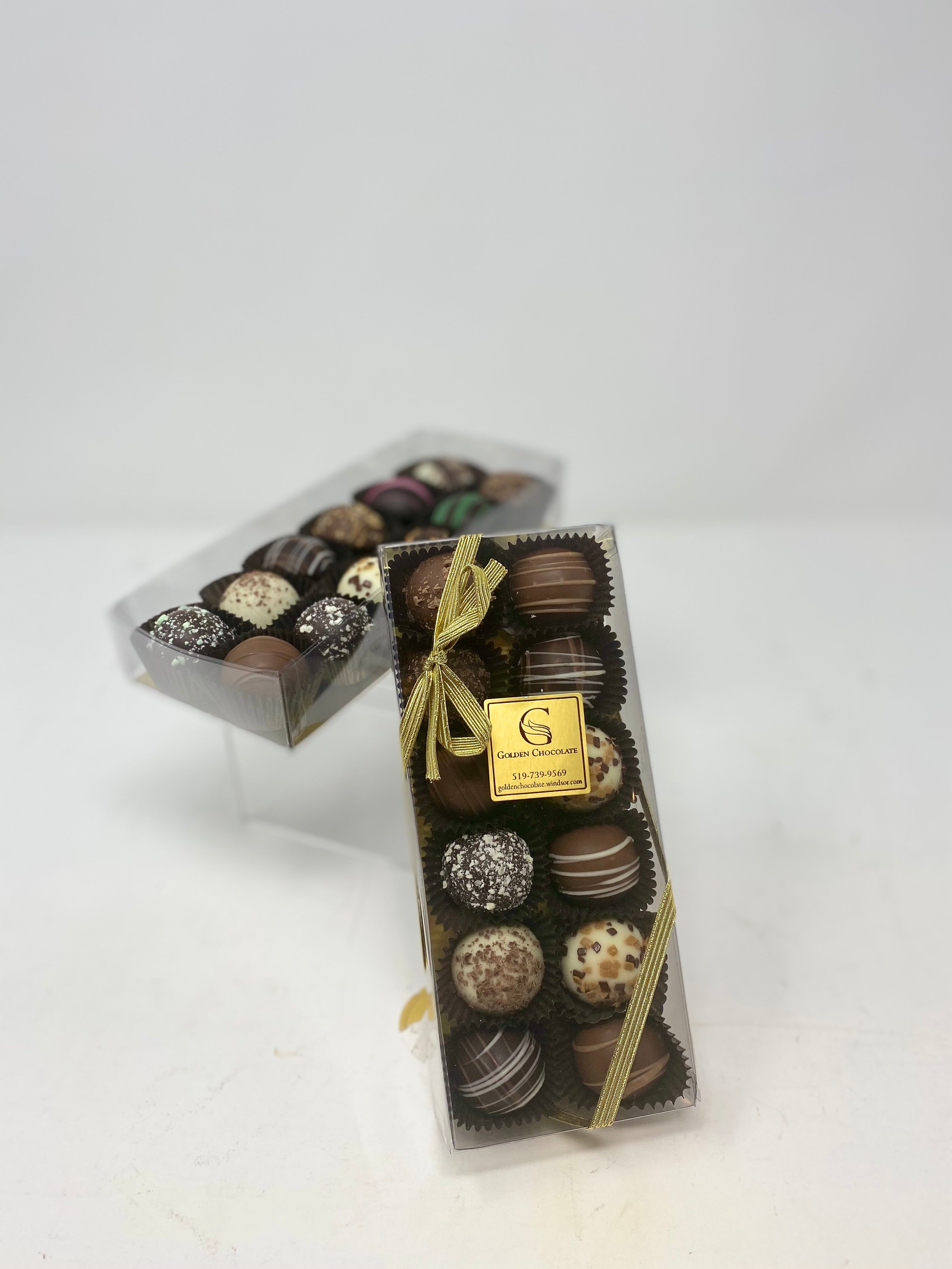 Gretel Mini Treat Boxes with Window and Dividers - Little Chocolate Box  Packaging for Homemade Chocolates, Truffles, and Candy | Small - 5 x 3.5 x