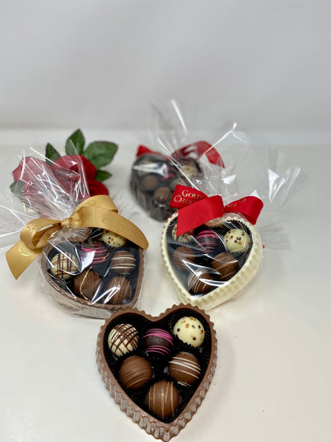 Boîte à truffes à cœur ouvert