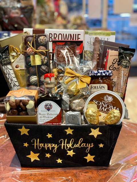 Gold Star Holiday Basket