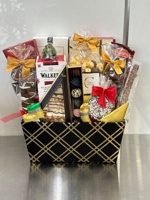 Plaid Holiday Basket