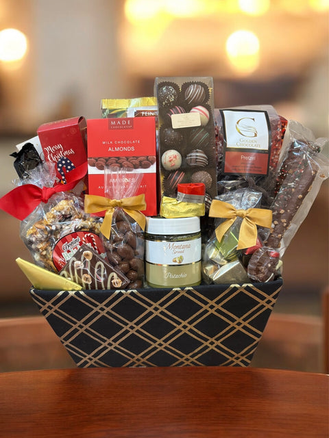 Plaid Holiday Basket