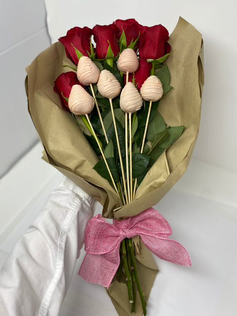 Bouquet Roses et Baies